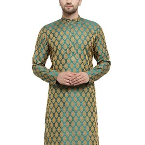 Jompers Men's Cotton Silk Straight Kurta